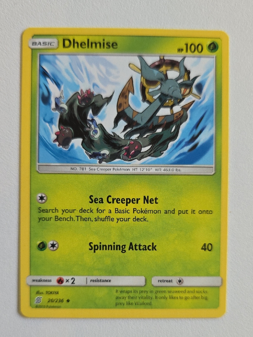 Pokemon Dhelmise Card